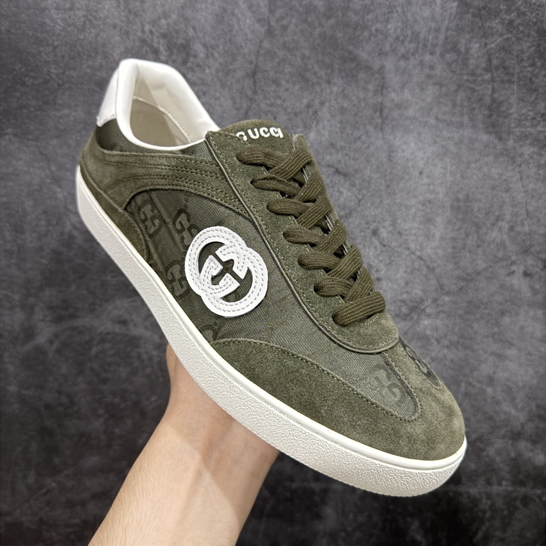 G75 trainer Dark Green Canvas and Suede