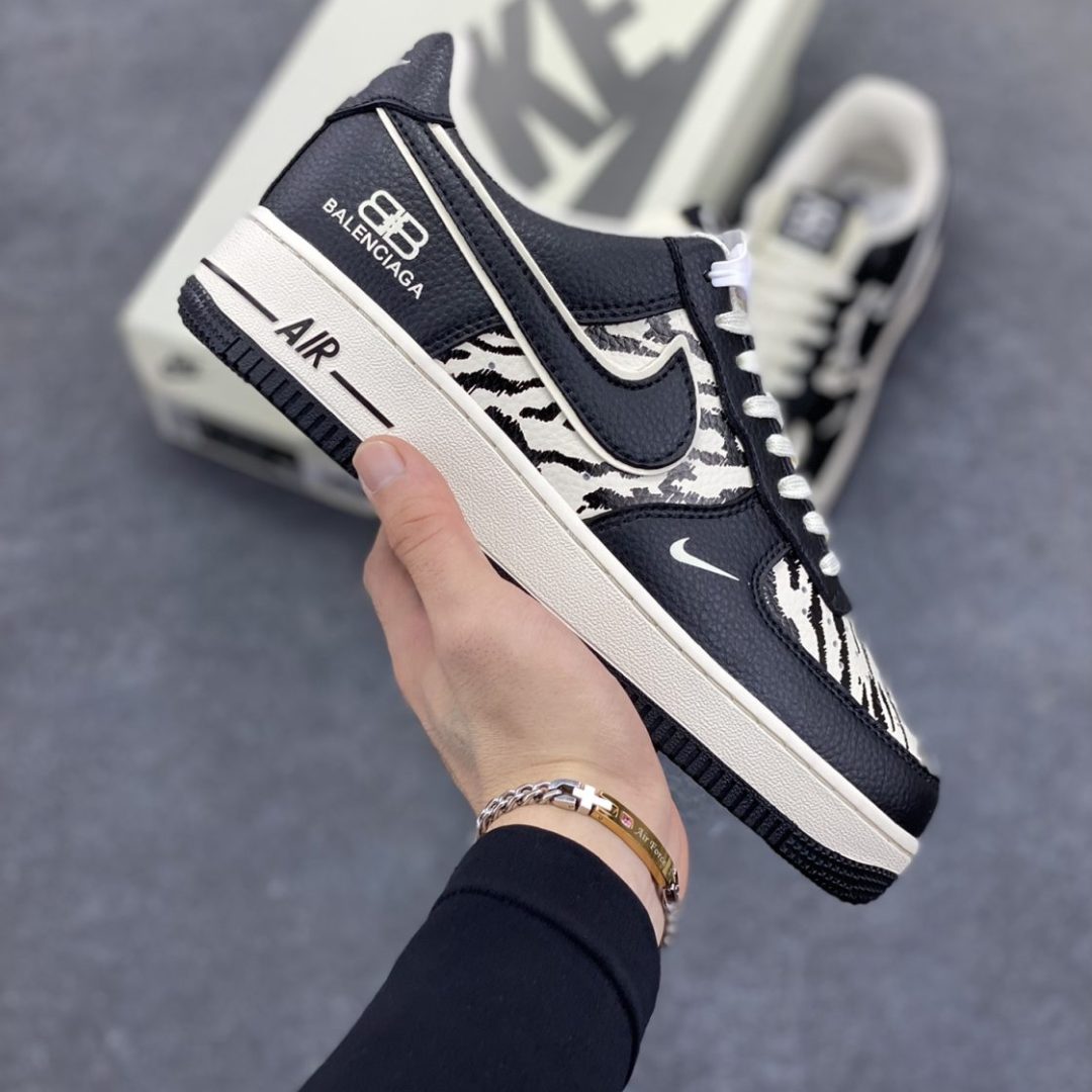 Nike Air Force 1 ’07 Low Balenciaga Collaboration Snow Mountain Beige Black